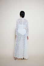 Handmade ancient long lace dress