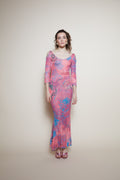 Roberto Cavalli 2003 tattoo maxi dress