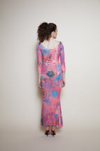 Roberto Cavalli 2003 tattoo maxi dress