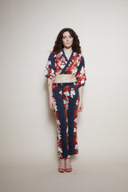 Jean Paul Gaultier 90s floral suit