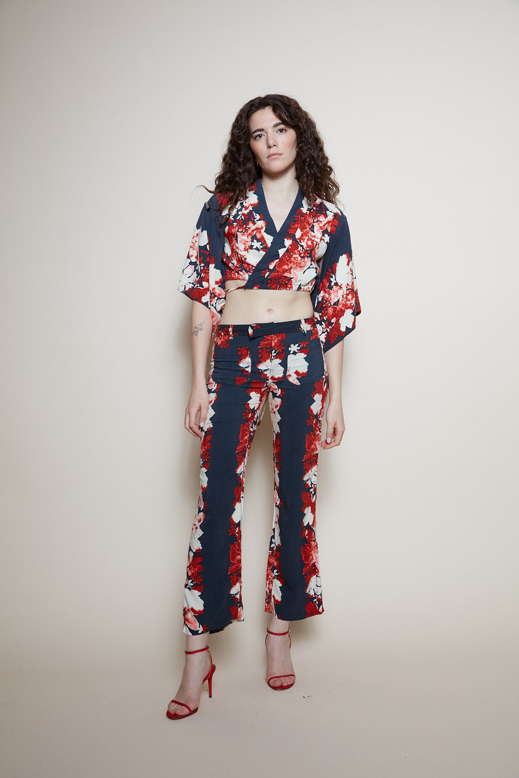 Jean Paul Gaultier 90s floral suit