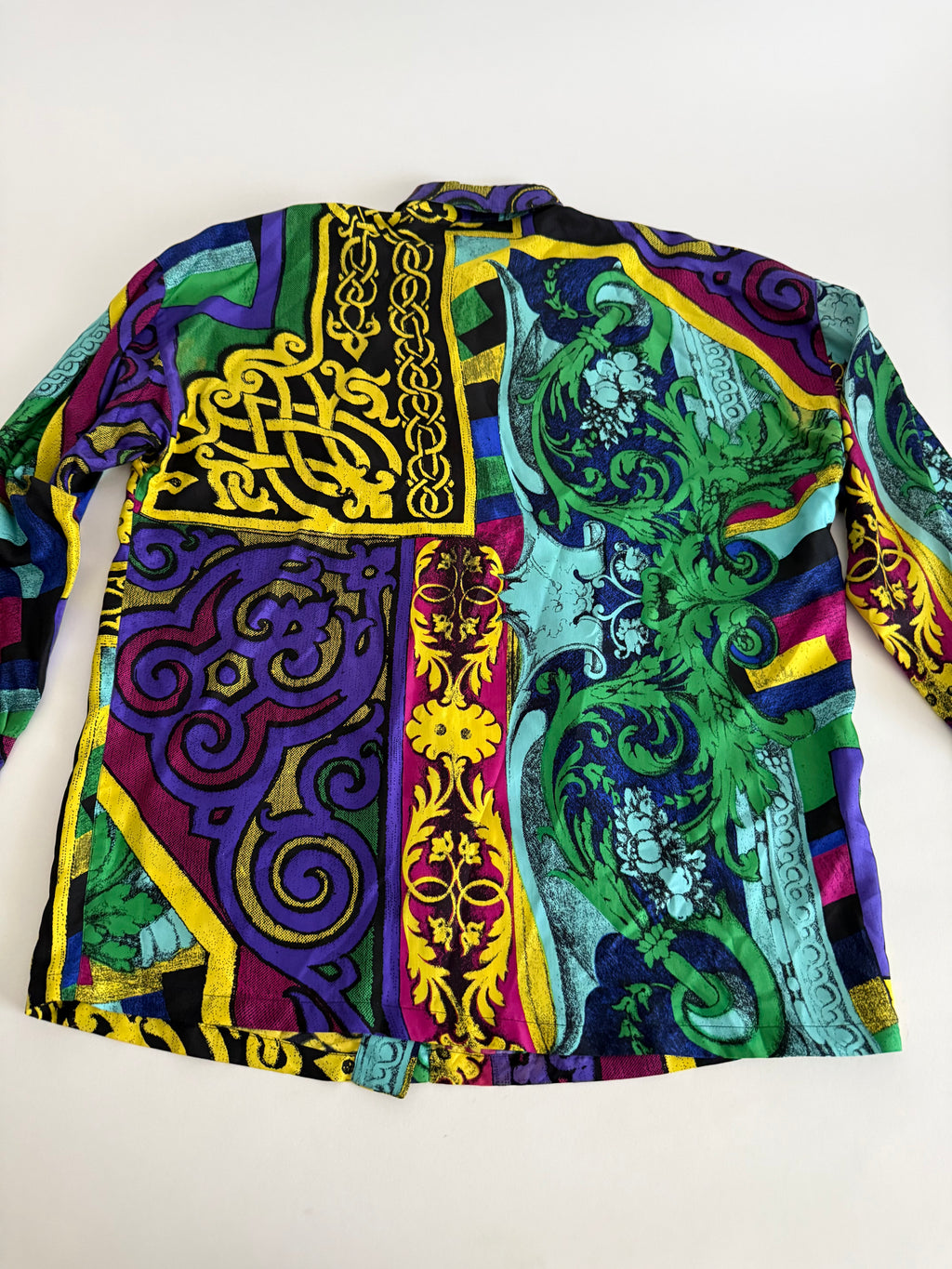 Gianni Versace men silk shirt 90s
