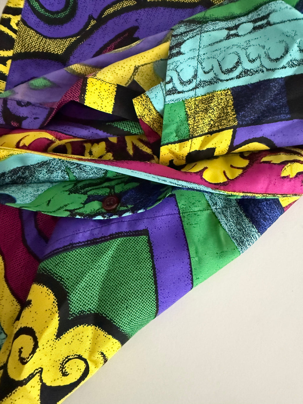 Gianni Versace men silk shirt 90s