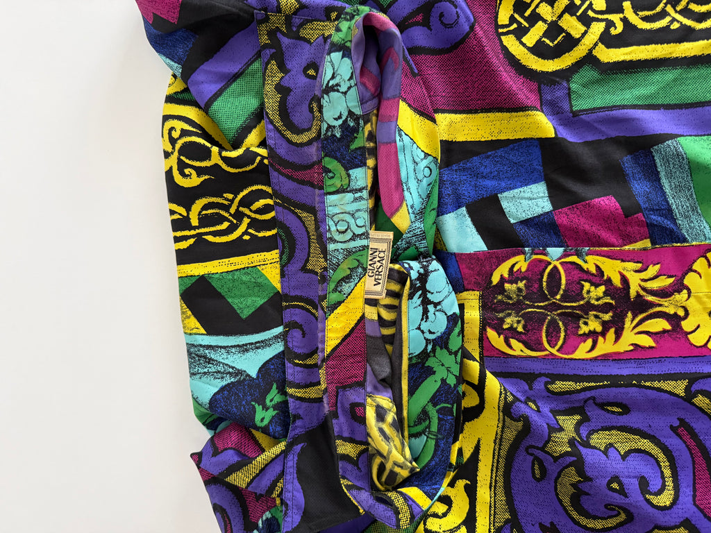 Gianni Versace men silk shirt 90s