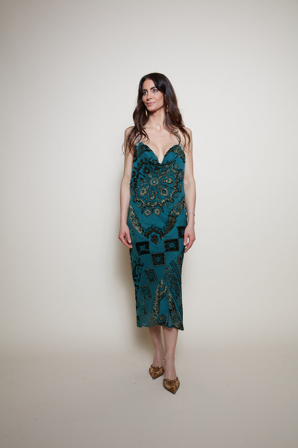 Roberto Cavalli F/W 2004 midi dress