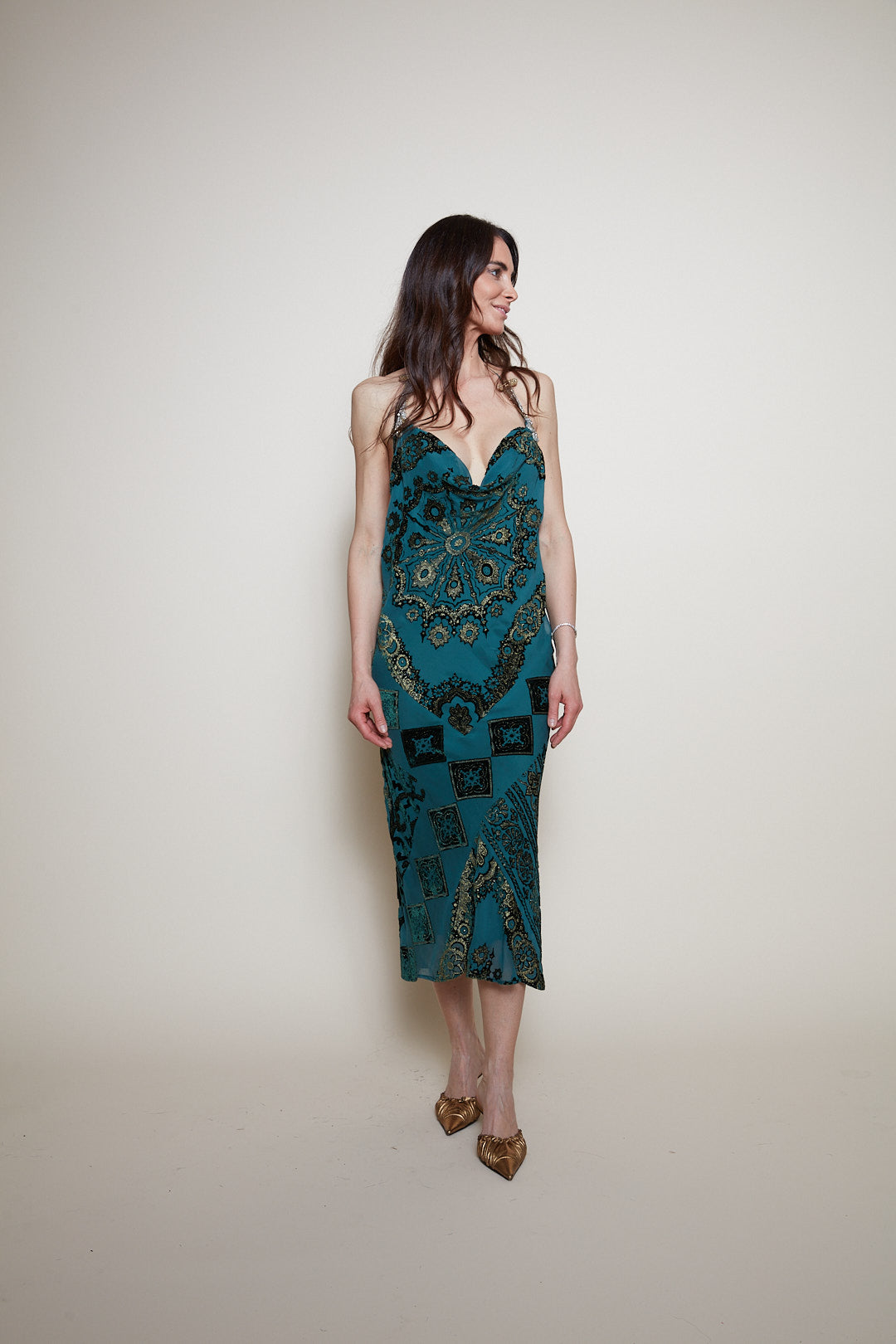Roberto Cavalli F/W 2004 midi dress