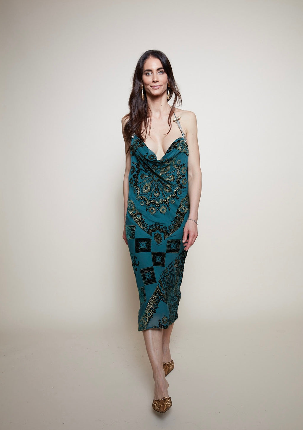 Roberto Cavalli F/W 2004 midi dress