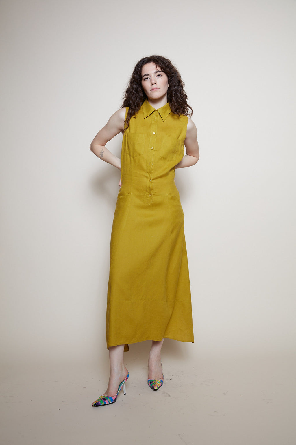 Kenzo maxi linen dress