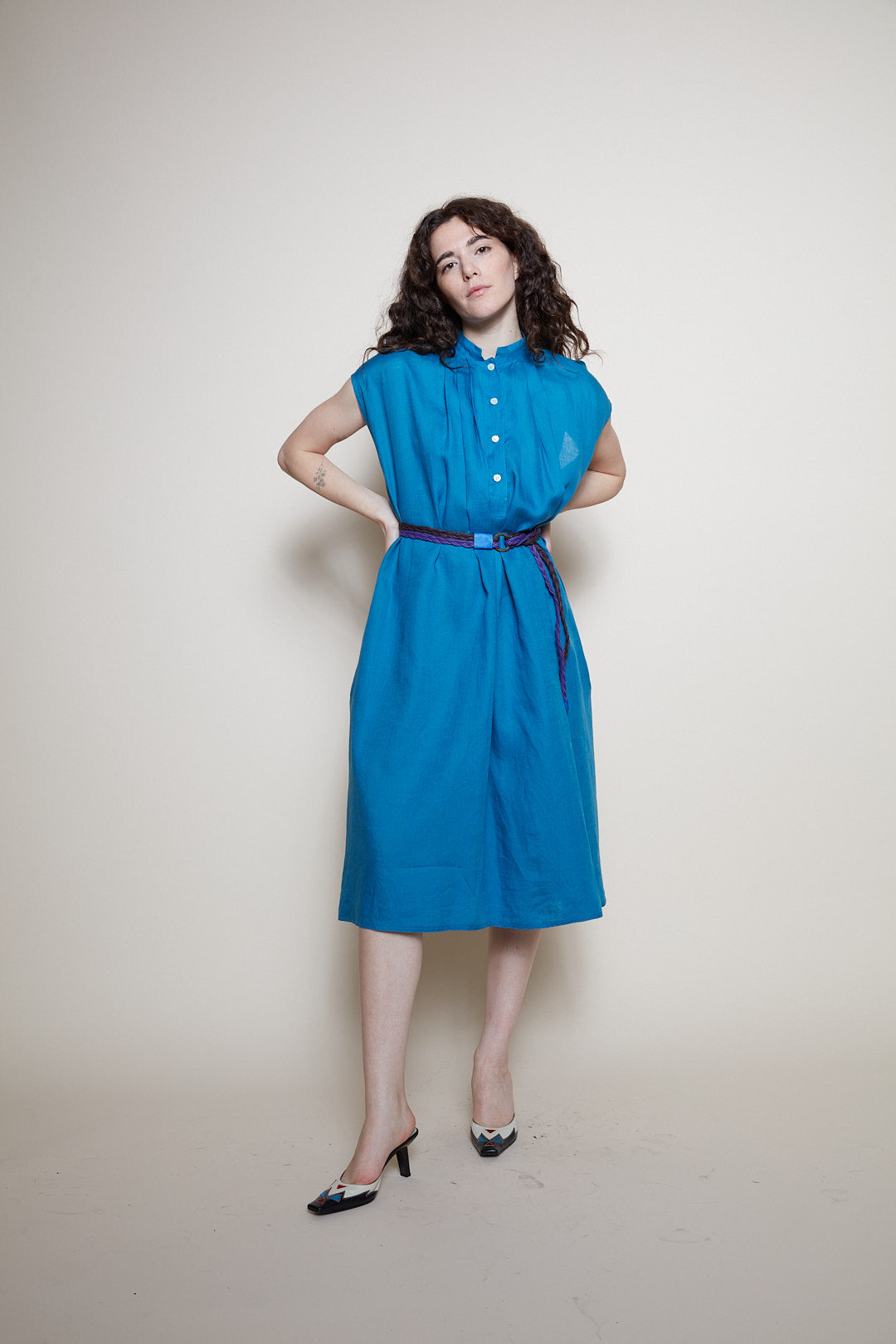 Pennyblack linen blue dress