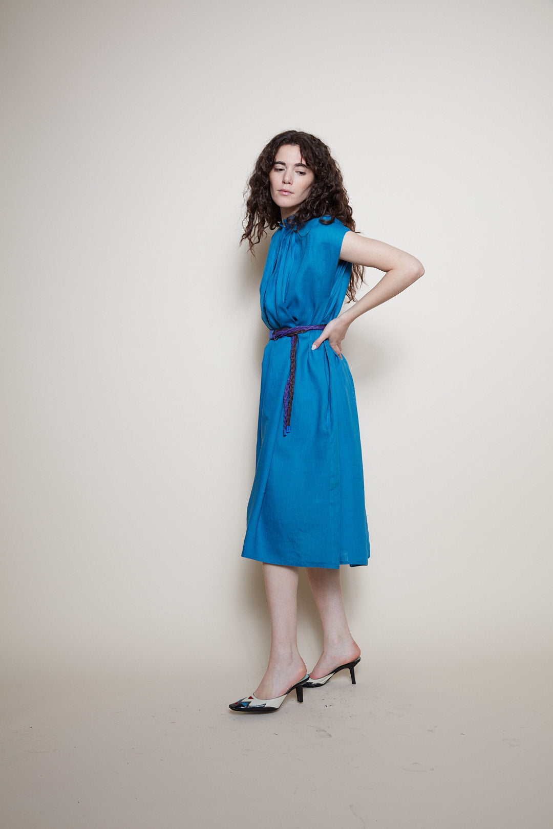 Pennyblack linen blue dress