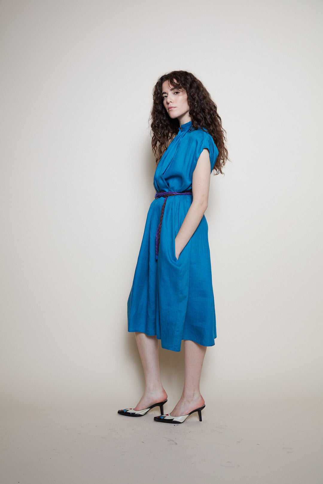 Pennyblack linen blue dress