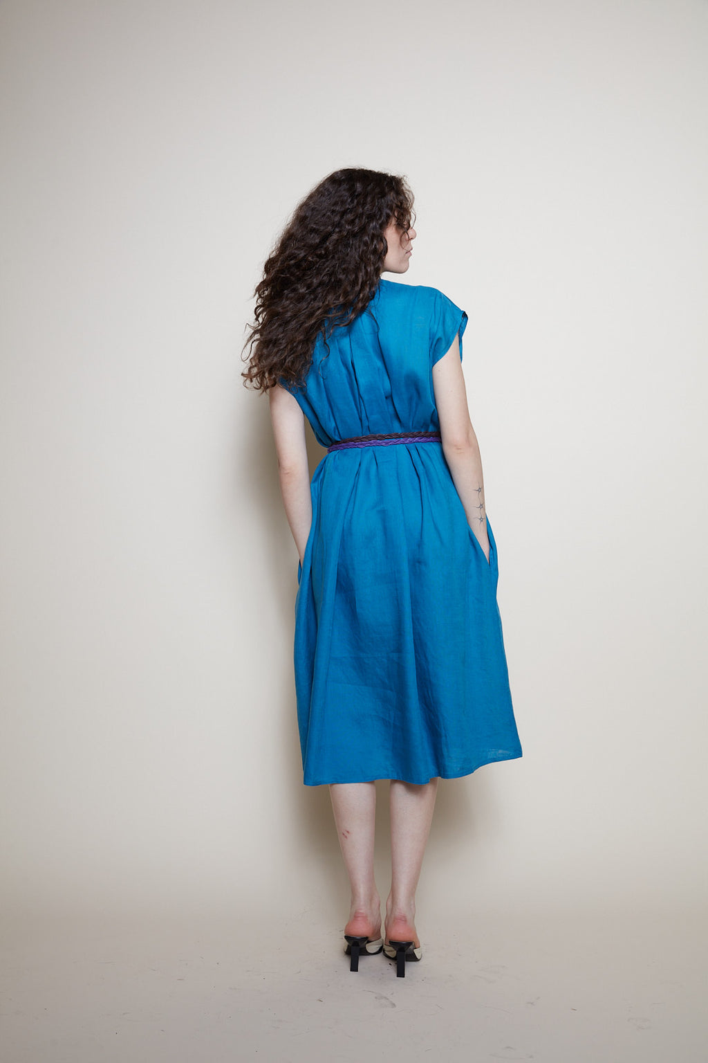 Pennyblack linen blue dress