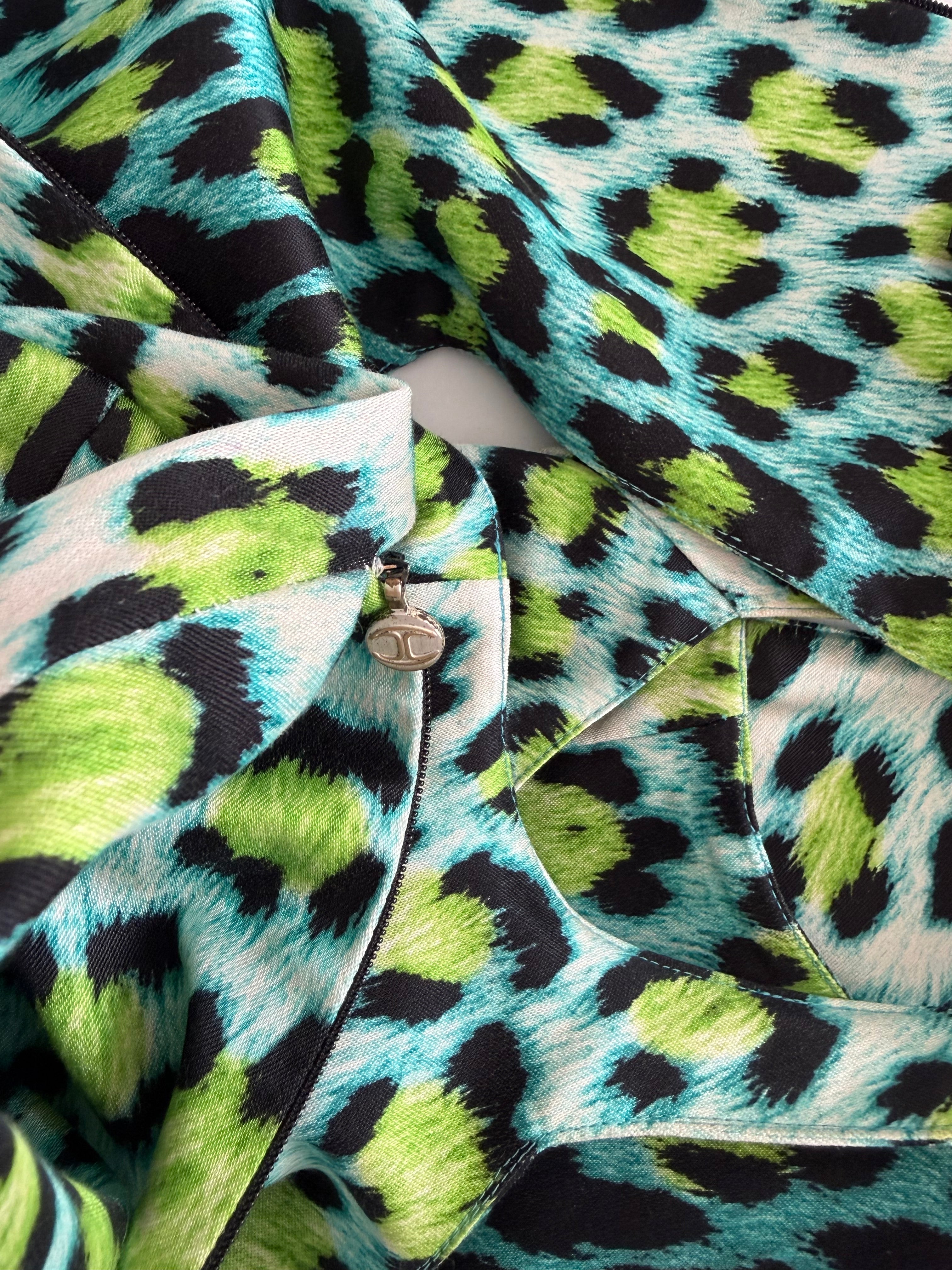 Just Cavalli animalier print 2000s dress