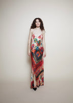 John Galliano paisley dress silk