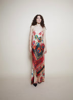 John Galliano paisley dress silk