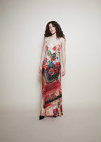 John Galliano paisley dress silk