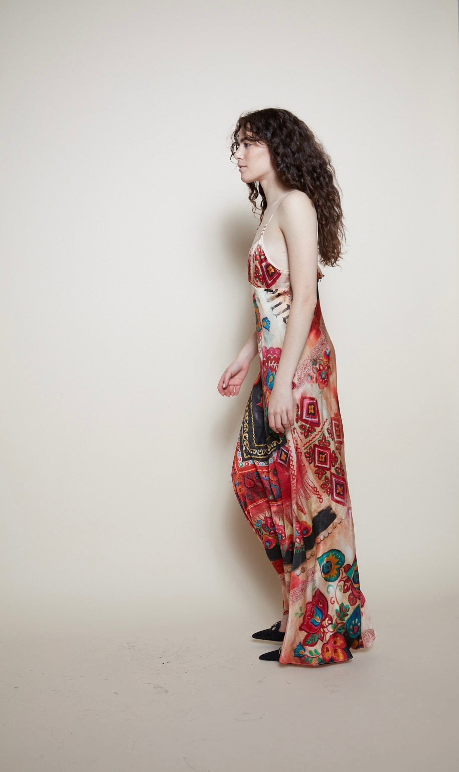 John Galliano paisley dress silk