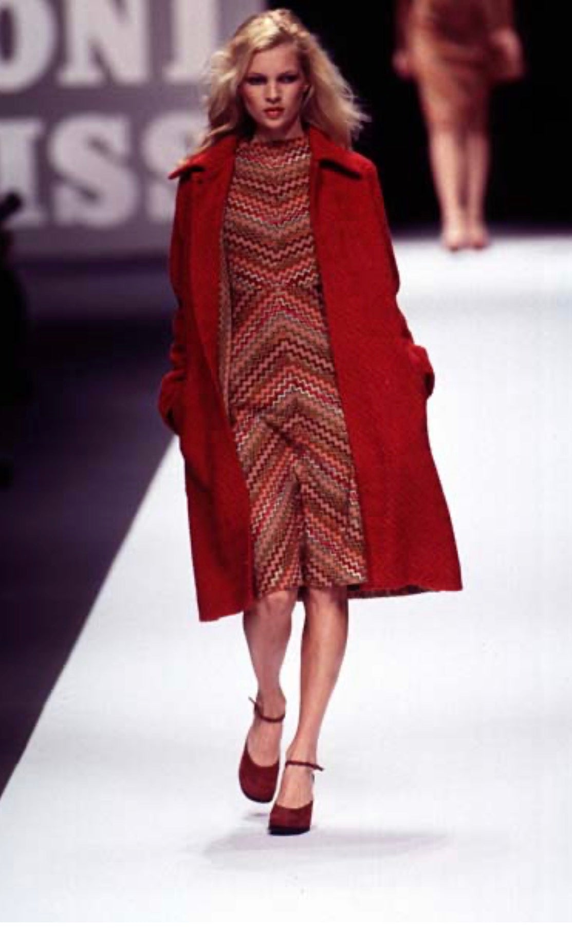Rare iconic Missoni FW 1996 Runway wool coat Kate Moss