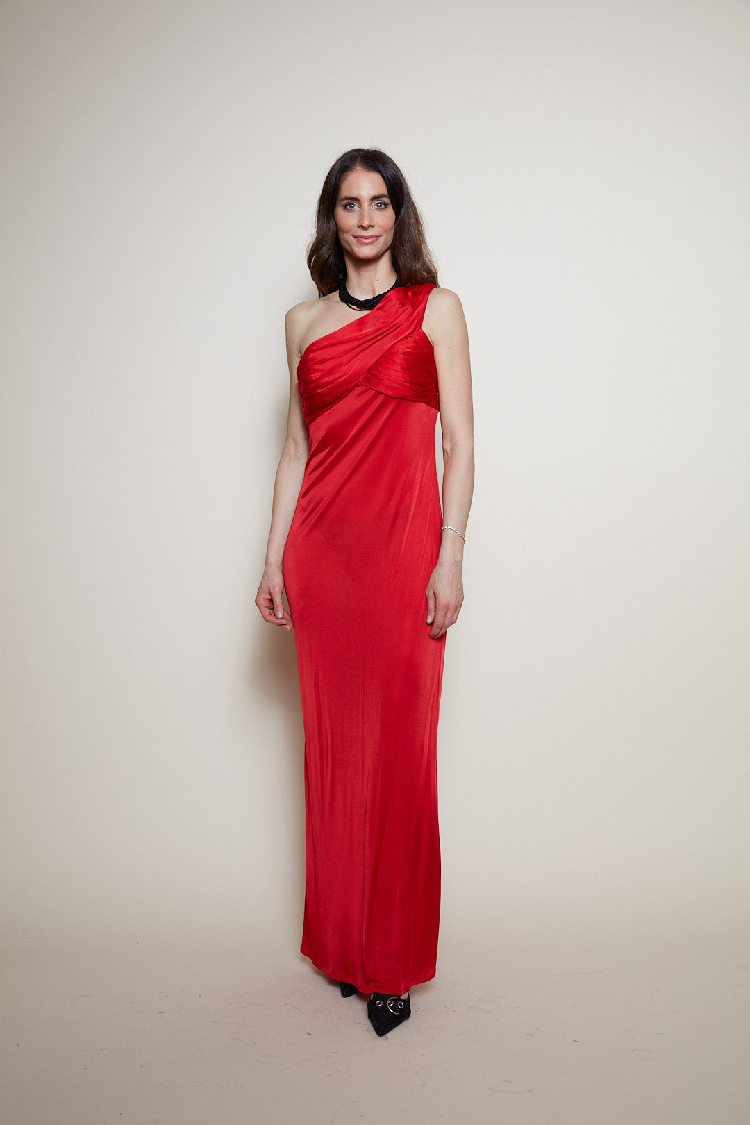 Versace 90s red gown