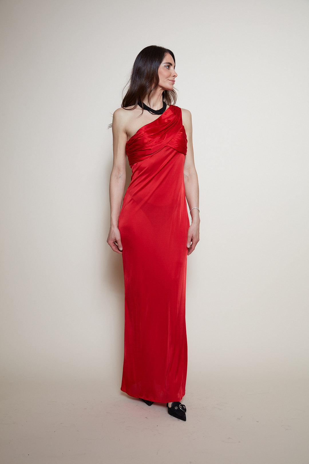 Versace 90s red gown