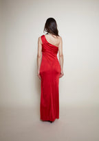 Versace 90s red gown
