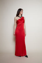 Versace 90s red gown