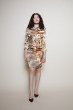 Roberto Cavalli S/S 2004 dress feathers print