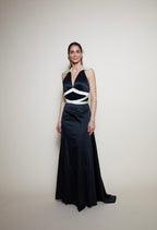 Dina Bar-El 90s evening black gown
