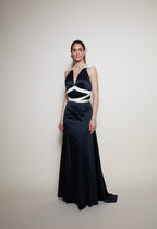 Dina Bar-El 90s evening black gown