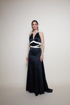 Dina Bar-El 90s evening black gown