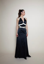 Dina Bar-El 90s evening black gown
