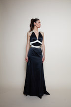 Dina Bar-El 90s evening black gown