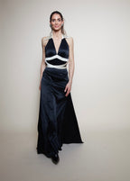 Dina Bar-El 90s evening black gown