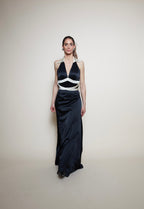 Dina Bar-El 90s evening black gown