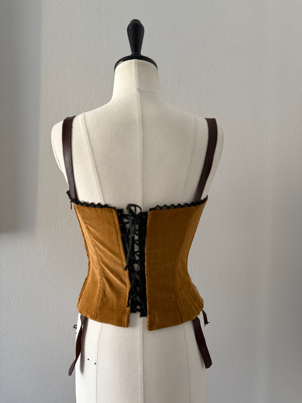 Dolce & Gabbana FW 2002 embroidered top bustier