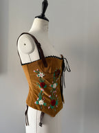Dolce & Gabbana FW 2002 embroidered top bustier