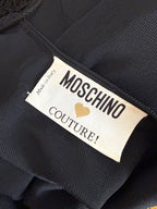 Moschino Couture 90s mini fringe flapper dress