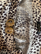 Roberto Cavalli SS 2005 silk leopard pants vintage stretchy