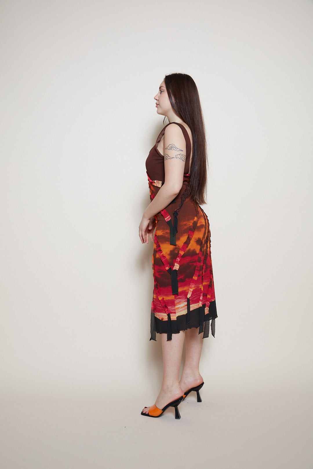 Cavalli Class sunset dress 90s