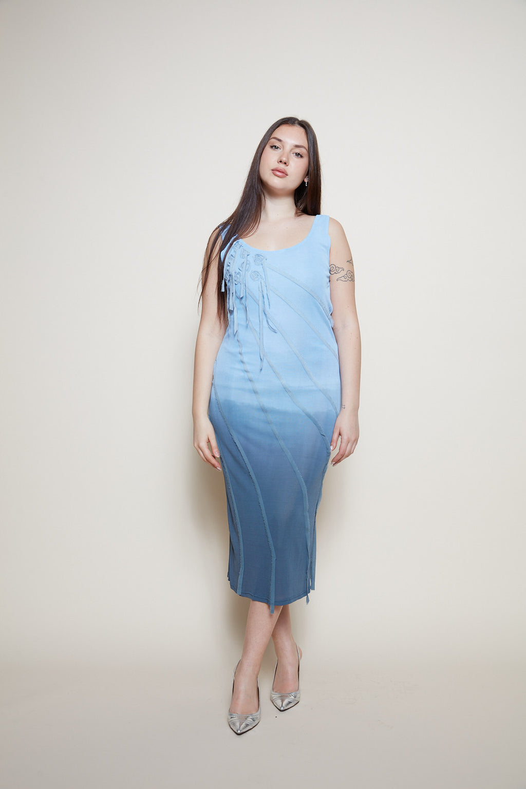 Cavalli Class light blue dress