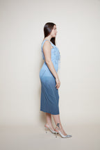 Cavalli Class light blue dress