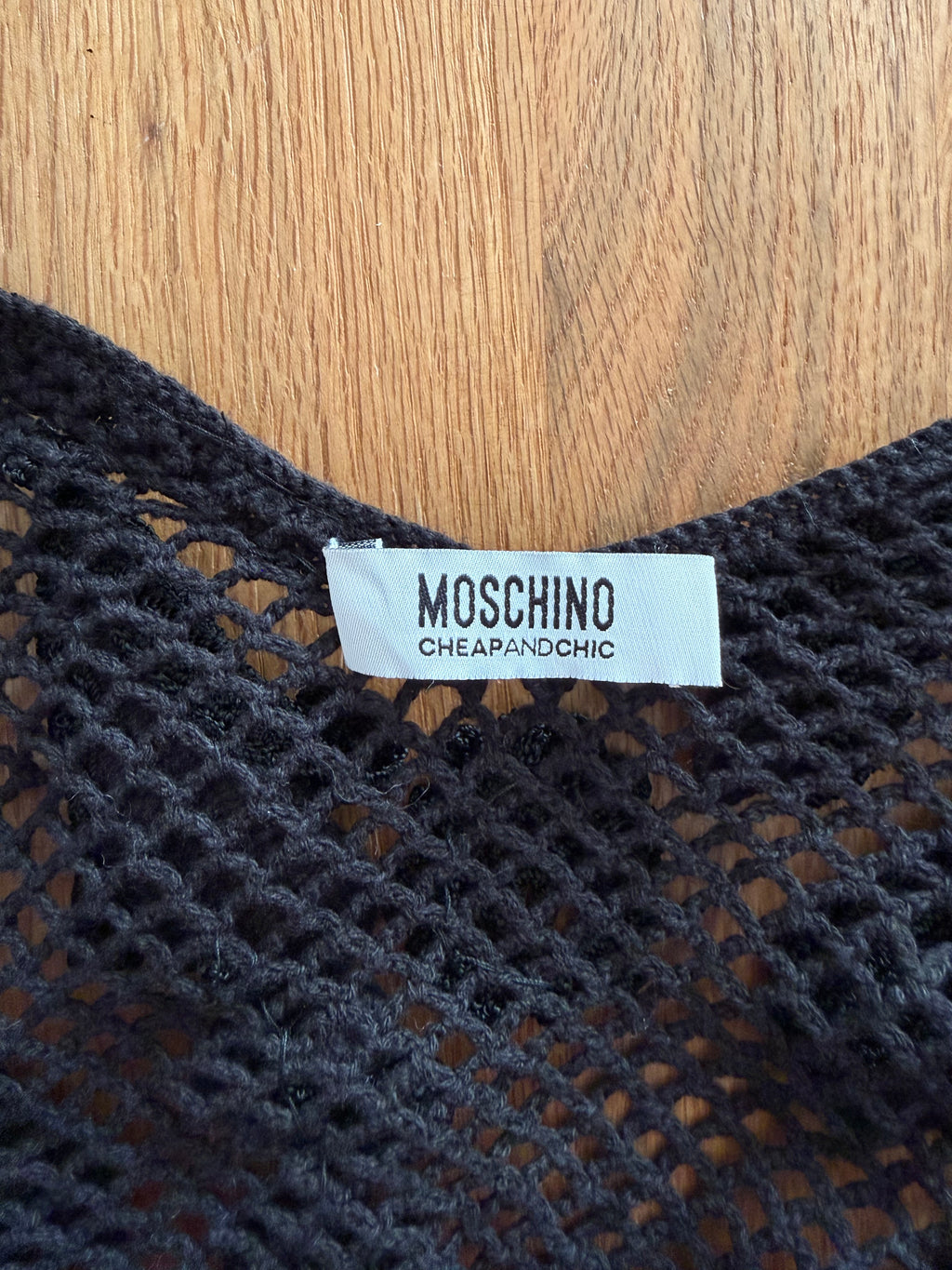 Moschino Cheap and Chic top crochet vintage