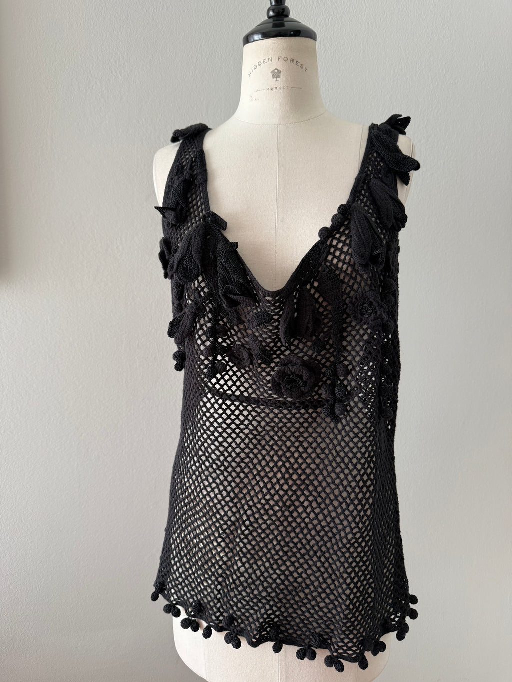 Moschino Cheap and Chic top crochet vintage