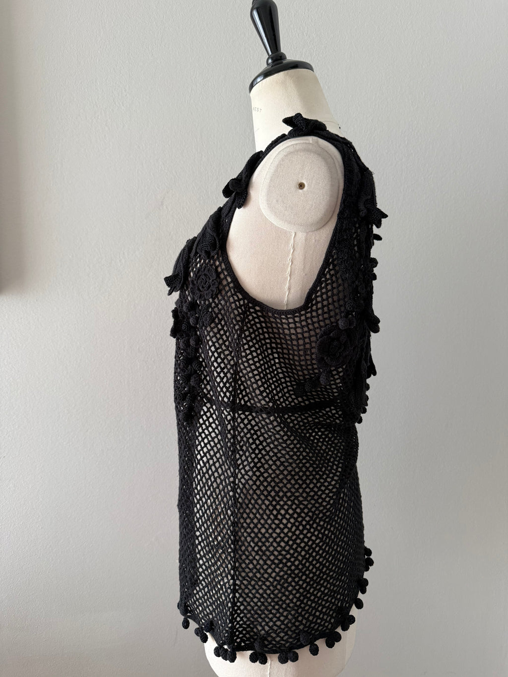 Moschino Cheap and Chic top crochet vintage