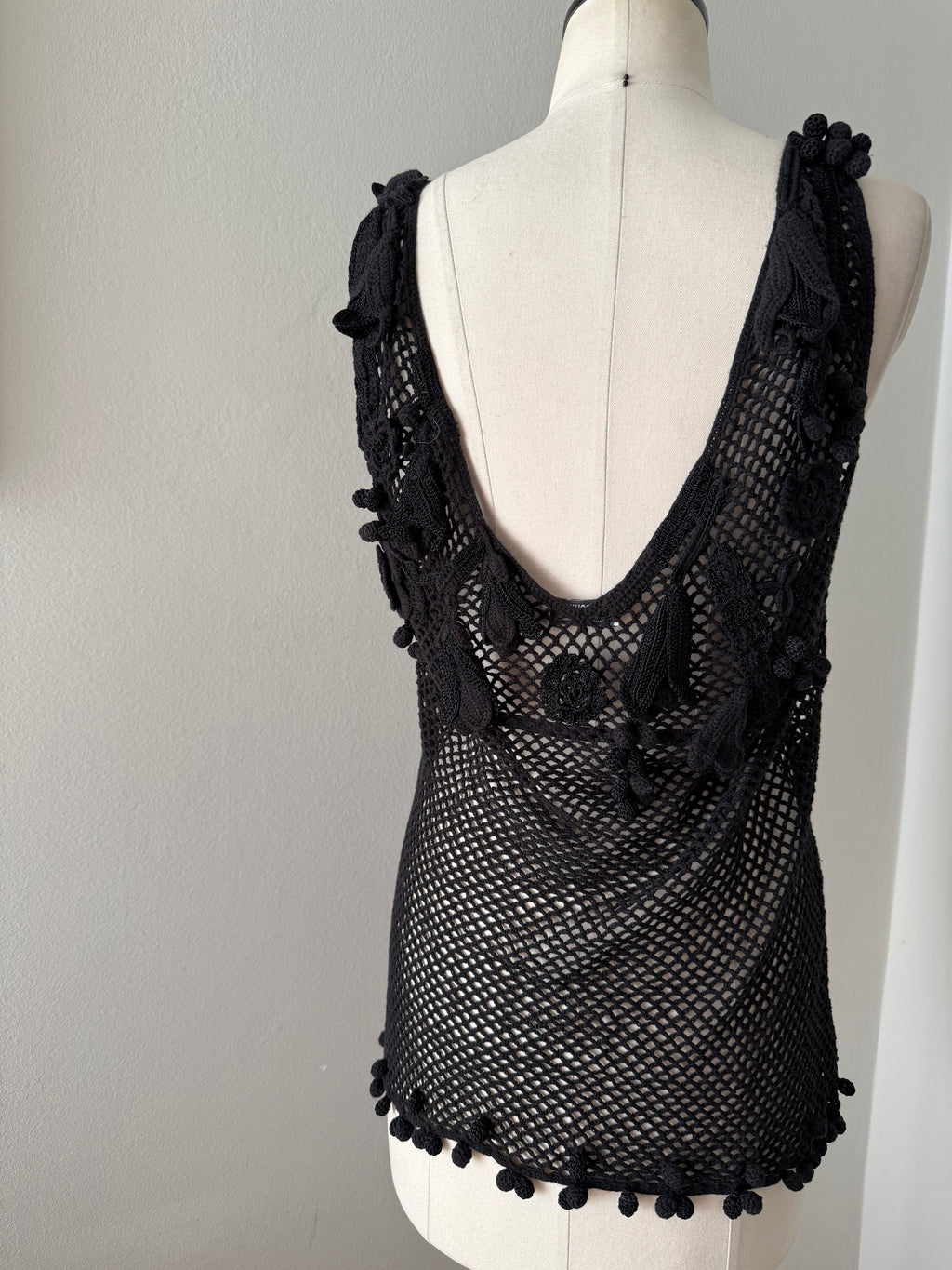 Moschino Cheap and Chic top crochet vintage