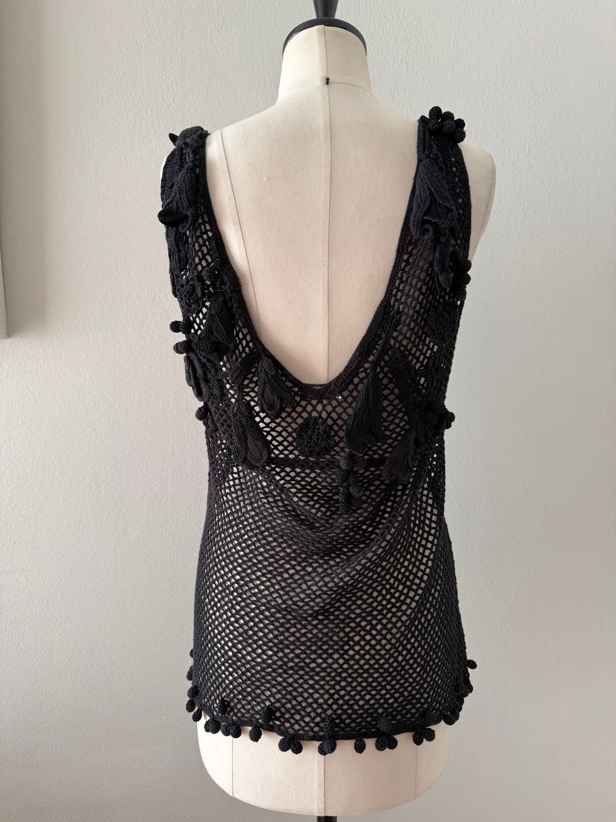 Moschino Cheap and Chic top crochet vintage