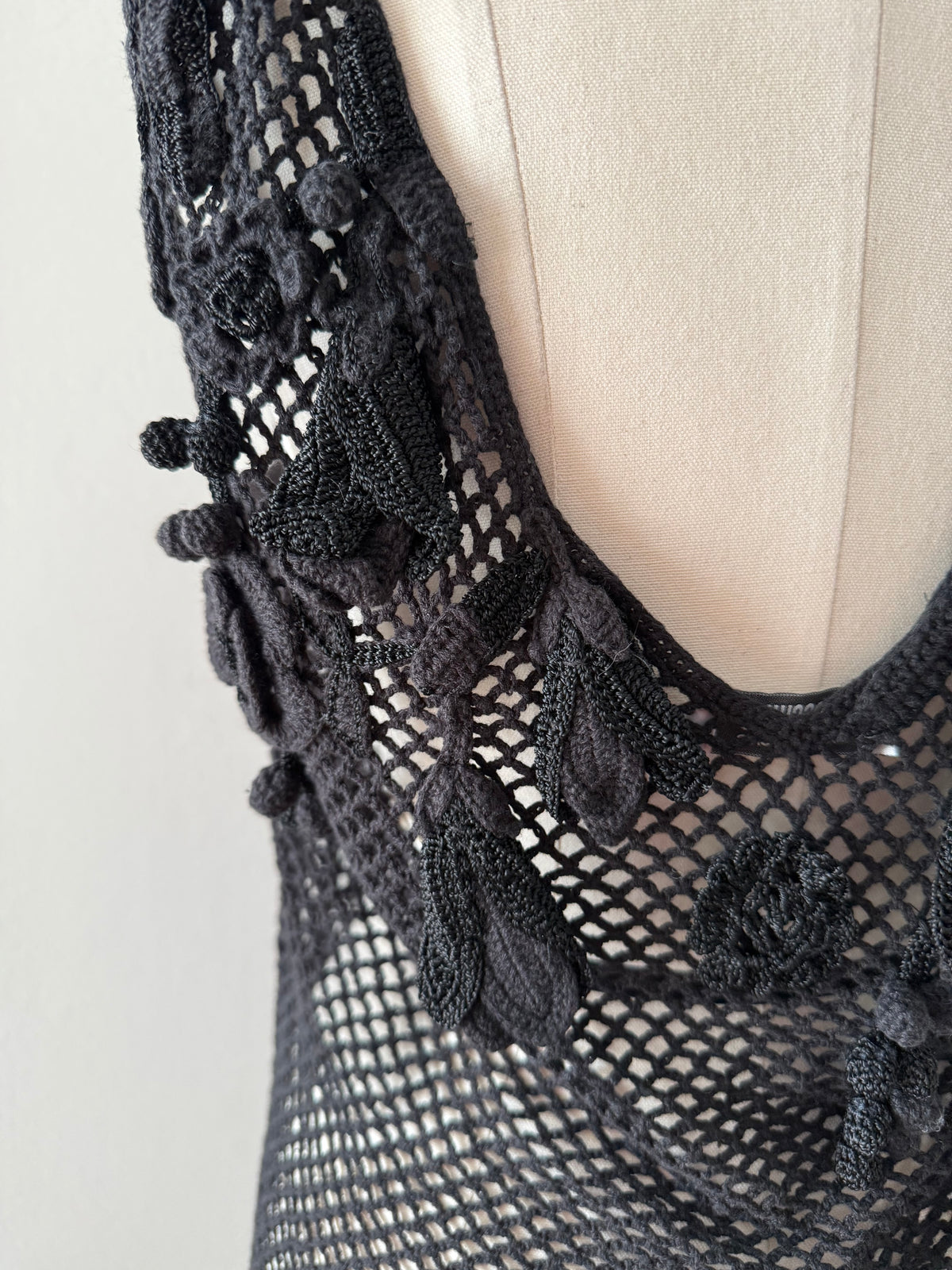 Moschino Cheap and Chic top crochet vintage