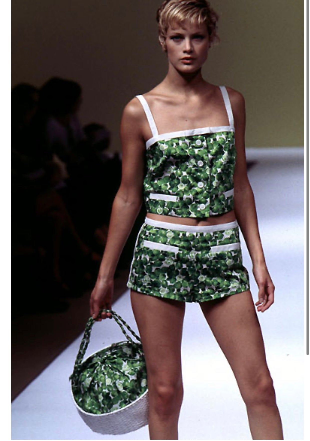 Iceberg SS 1996 Runway lime summer shirt