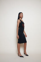 Moschino love heart 90s dress