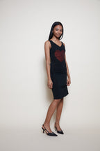 Moschino love heart 90s dress